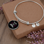 Just A Girl Cat Bracelet Stainless Steel or 18k Gold Circle Bangle-Express Your Love Gifts