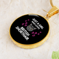 Just A Girl Cat Circle Necklace Stainless Steel or 18k Gold 18-22"-Express Your Love Gifts