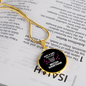 Just A Girl Cat Circle Necklace Stainless Steel or 18k Gold 18-22"-Express Your Love Gifts