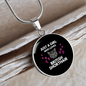 Just A Girl Cat Circle Necklace Stainless Steel or 18k Gold 18-22"-Express Your Love Gifts