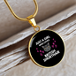 Just A Girl Cat Circle Necklace Stainless Steel or 18k Gold 18-22"-Express Your Love Gifts