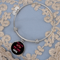 Just A Girl Hearts Cat Bracelet Stainless Steel or 18k Gold Circle Bangle-Express Your Love Gifts