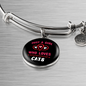 Just A Girl Hearts Cat Bracelet Stainless Steel or 18k Gold Circle Bangle-Express Your Love Gifts