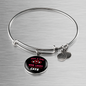 Just A Girl Hearts Cat Bracelet Stainless Steel or 18k Gold Circle Bangle-Express Your Love Gifts