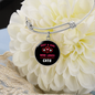 Just A Girl Hearts Cat Bracelet Stainless Steel or 18k Gold Circle Bangle-Express Your Love Gifts
