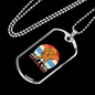 Just a Girl Necklace Stainless Steel or 18k Gold Dog Tag 24" Chain-Express Your Love Gifts