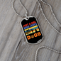 JUST A GIRL WHO LOVES ANOTHER DESIGN Necklace Stainless Steel or 18k Gold Dog Tag 24" Chain-Express Your Love Gifts