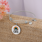Just A Girl Who Loves Cats Bracelet Stainless Steel or 18k Gold Circle Bangle-Express Your Love Gifts
