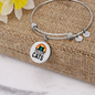 Just A Girl Who Loves Cats Bracelet Stainless Steel or 18k Gold Circle Bangle-Express Your Love Gifts
