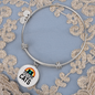 Just A Girl Who Loves Cats Bracelet Stainless Steel or 18k Gold Circle Bangle-Express Your Love Gifts