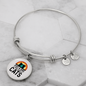 Just A Girl Who Loves Cats Bracelet Stainless Steel or 18k Gold Circle Bangle-Express Your Love Gifts