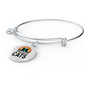 Just A Girl Who Loves Cats Bracelet Stainless Steel or 18k Gold Circle Bangle-Express Your Love Gifts