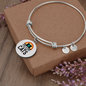 Just A Girl Who Loves Cats Bracelet Stainless Steel or 18k Gold Circle Bangle-Express Your Love Gifts