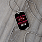 Just A Girl who Loves Cats Hearts Necklace Stainless Steel or 18k Gold Dog Tag 24-Express Your Love Gifts