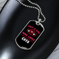 Just A Girl who Loves Cats Hearts Necklace Stainless Steel or 18k Gold Dog Tag 24-Express Your Love Gifts