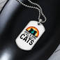Just A Girl Who Loves Cats Necklace Stainless Steel or 18k Gold Dog Tag 24-Express Your Love Gifts