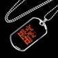Just a Girl Who Loves Dogs Necklace Stainless Steel or 18k Gold Dog Tag 24" Chain-Express Your Love Gifts