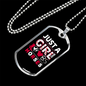 Just a Girl Who Loves Horses Horse Necklace Stainless Steel or 18k Gold Dog Tag 24" Chain-Express Your Love Gifts