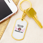 Just A Persian Cat Keychain Stainless Steel or 18k Gold Dog Tag Keyring-Express Your Love Gifts