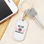 Just A Persian Cat Keychain Stainless Steel or 18k Gold Dog Tag Keyring-Express Your Love Gifts