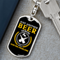 Just Another Beer Hunter'S Keychain Gift Stainless Steel or 18k Gold Dog Tag Keyring-Express Your Love Gifts