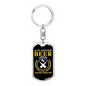 Just Another Beer Hunter'S Keychain Gift Stainless Steel or 18k Gold Dog Tag Keyring-Express Your Love Gifts