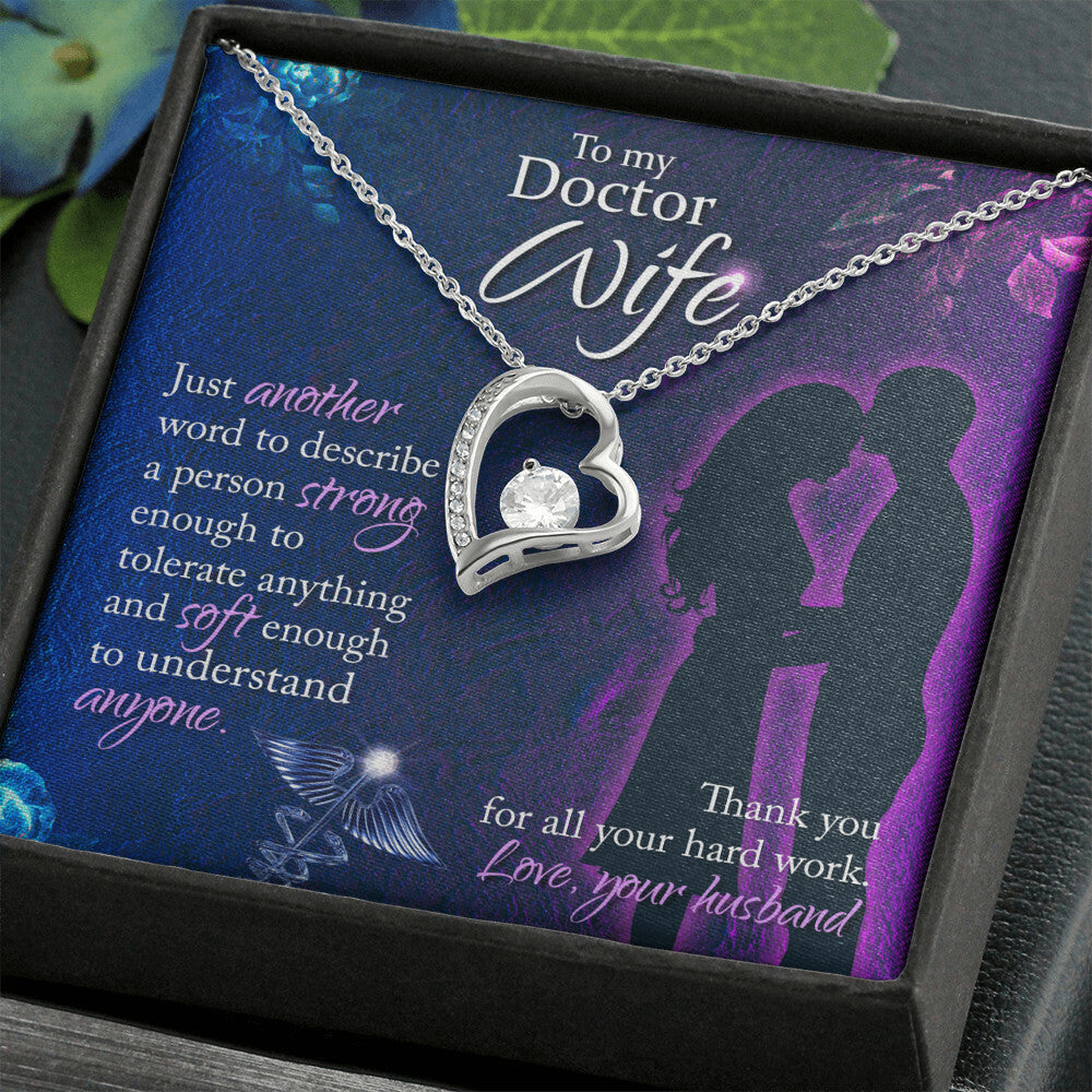 Just Another Word Healthcare Medical Worker Nurse Appreciation Gift Forever Necklace w Message Card-Express Your Love Gifts