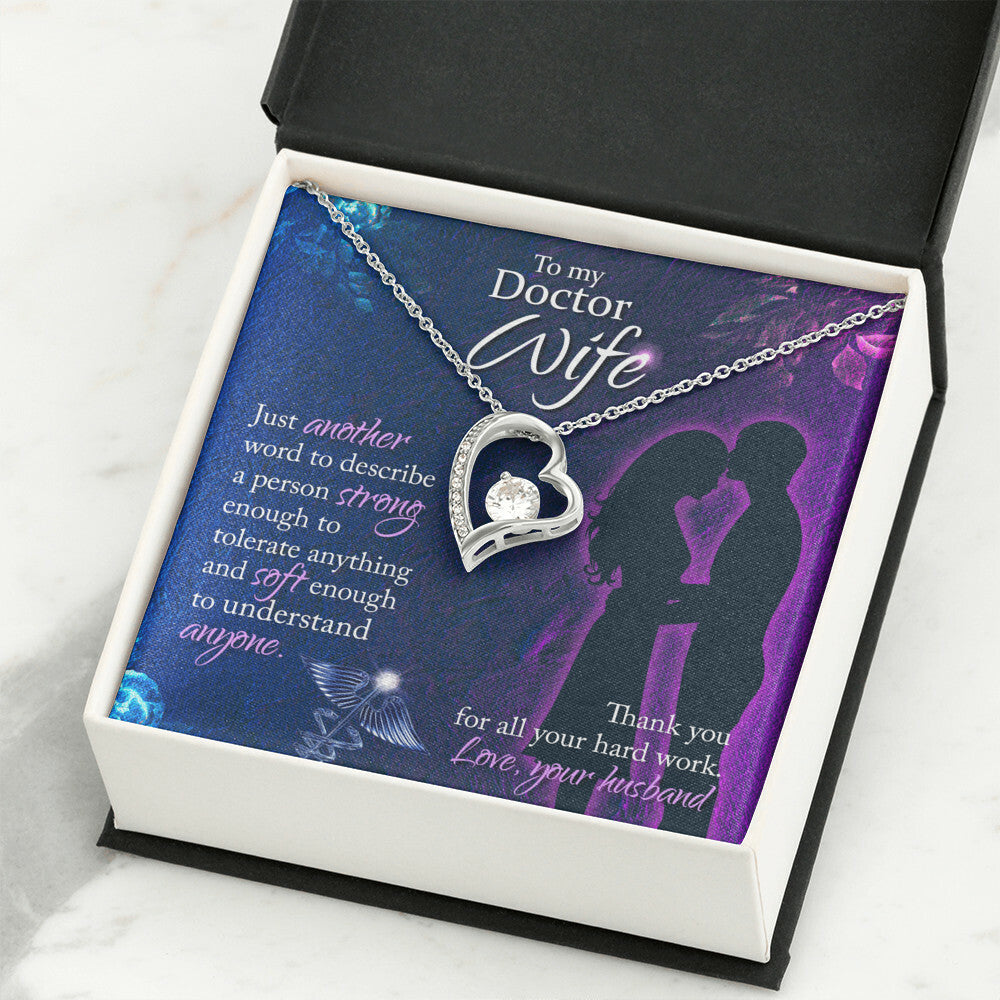 Just Another Word Healthcare Medical Worker Nurse Appreciation Gift Forever Necklace w Message Card-Express Your Love Gifts