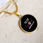 Just Burmese Cat Circle Necklace Stainless Steel or 18k Gold 18-22"-Express Your Love Gifts