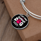 Just Dog Mom Bracelet Stainless Steel or 18k Gold Circle Bangle-Express Your Love Gifts
