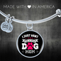Just Dog Mom Bracelet Stainless Steel or 18k Gold Circle Bangle-Express Your Love Gifts