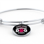Just Dog Mom Bracelet Stainless Steel or 18k Gold Circle Bangle-Express Your Love Gifts