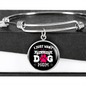 Just Dog Mom Bracelet Stainless Steel or 18k Gold Circle Bangle-Express Your Love Gifts