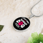 Just Dog Mom Circle Necklace Stainless Steel or 18k Gold 18-22"-Express Your Love Gifts