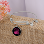 Just Dog Mom Pink Bracelet Stainless Steel or 18k Gold Circle Bangle-Express Your Love Gifts