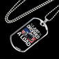 Just Dropped A Load Trucker Dog Tag Stainless Steel or 18k Gold 24" Chain-Express Your Love Gifts