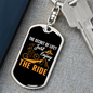 Just Enjoy The Ride Cycling Keychain Stainless Steel or 18k Gold Dog Tag Keyring-Express Your Love Gifts