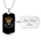 Just Get Faster Cycling Necklace Stainless Steel or 18k Gold Dog Tag 24"-Express Your Love Gifts