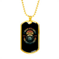 Just Get Faster Cycling Necklace Stainless Steel or 18k Gold Dog Tag 24"-Express Your Love Gifts