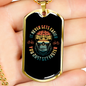 Just Get Faster Cycling Necklace Stainless Steel or 18k Gold Dog Tag 24"-Express Your Love Gifts
