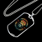 Just Get Faster Cycling Necklace Stainless Steel or 18k Gold Dog Tag 24"-Express Your Love Gifts