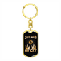 Just Hold Bitcoin Crypto Keychain Stainless Steel or 18k Gold Dog Tag Keyring-Express Your Love Gifts