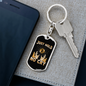 Just Hold Bitcoin Crypto Keychain Stainless Steel or 18k Gold Dog Tag Keyring-Express Your Love Gifts