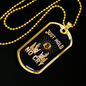 Just Hold Bitcoin Crypto Necklace Stainless Steel or 18k Gold Dog Tag 24" Chain-Express Your Love Gifts