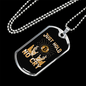 Just Hold Bitcoin Crypto Necklace Stainless Steel or 18k Gold Dog Tag 24" Chain-Express Your Love Gifts