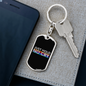 Just Hold Crypto Keychain Stainless Steel or 18k Gold Dog Tag Keyring-Express Your Love Gifts