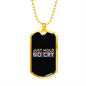 Just Hold Crypto Necklace Stainless Steel or 18k Gold Dog Tag 24" Chain-Express Your Love Gifts