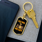 Just Hook No Cry Bitcoin Crypto Keychain Stainless Steel or 18k Gold Dog Tag Keyring-Express Your Love Gifts