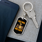 Just Hook No Cry Bitcoin Crypto Keychain Stainless Steel or 18k Gold Dog Tag Keyring-Express Your Love Gifts