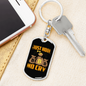 Just Hook No Cry Bitcoin Crypto Keychain Stainless Steel or 18k Gold Dog Tag Keyring-Express Your Love Gifts